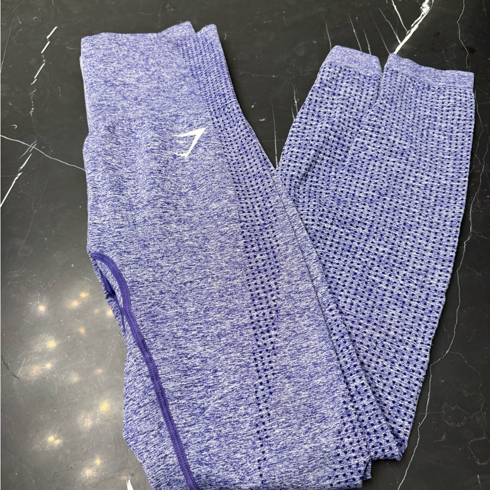 Gymshark Kids Blue Patterned Leggings